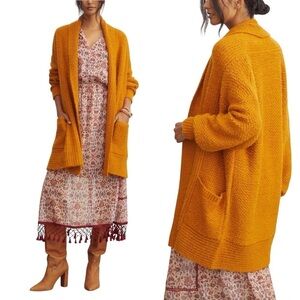 PILCRO x ANTHROPOLOGIE Eyelash Longline Cardigan